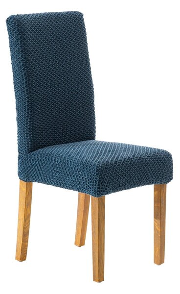Blancheporte Bi-pružný potah na židli, geometrický vzor modrá na židli