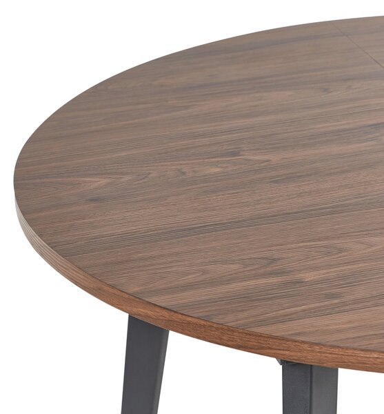Rozkládací jídelní stůl BOVINA Tmavě hnědá 120/150 cm 120 cm