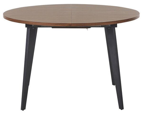 Rozkládací jídelní stůl BOVINA Tmavě hnědá 120/150 cm 120 cm