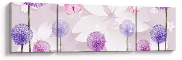 Obraz - Na řece květin (170x50 cm)