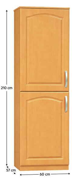 KONDELA Kuchyňská skříňka, olše, levá, LORA MDF NEW KLASIK S60LO