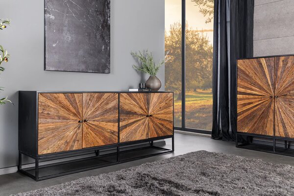 Komoda BARRACUDA 180 CM přírodní masiv mango / teak Nábytek | Úložné prostory | Komody | Nízké
