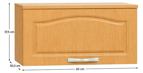 KONDELA Horní skříňka, olše, LORA MDF NEW KLASIK W600K