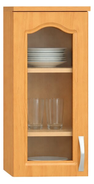 KONDELA Horní skříňka, olše, levá, LORA MDF NEW KLASIK W40S