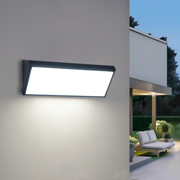 Brilagi - LED Venkovní nástěnné svítidlo TRIANGLE LED/42W/230V černá IP65