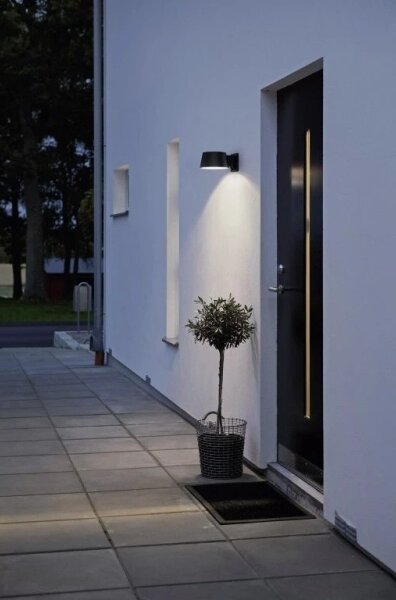 Viking - LED Stm. solární nástěnné svítidlo se senzorem LED/1W/3,7V IP44 4000K
