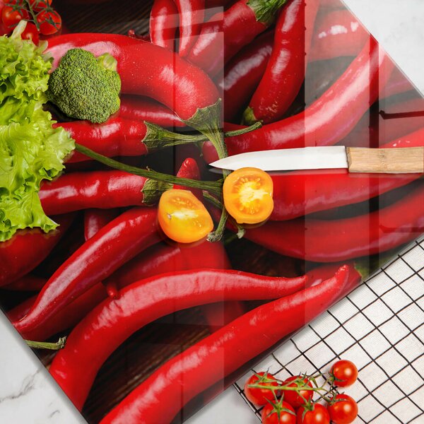 Sklo za varnou desku Pálivé chilli papričky