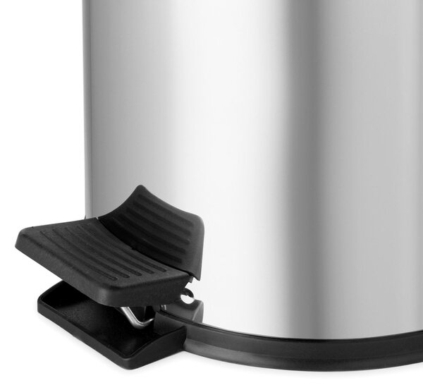 Pedálový odpadkový koš Compactor 20 L, s vyjímatelnou nádobou, nerezová ocel