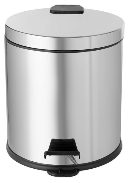 Pedálový odpadkový koš Compactor 20 L, s vyjímatelnou nádobou, nerezová ocel