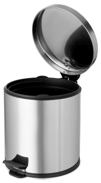 Pedálový odpadkový koš Compactor 20 L, s vyjímatelnou nádobou, nerezová ocel