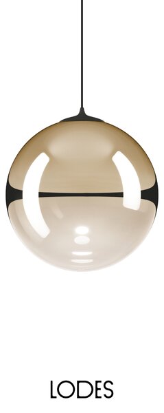 Lodes Designové závěsné LED svítidlo RANDOM SOLO, 3W, ø 23 cm, CRI90 Teplota světla: 2700K, Barva stínidla: Sněhově bílá, Barva kabelu: transparentní