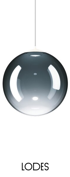 Lodes Designové závěsné LED svítidlo RANDOM SOLO, 3W, ø 23 cm, CRI90 Teplota světla: 2700K, Barva stínidla: Tmavě modrá, Barva kabelu: transparentní