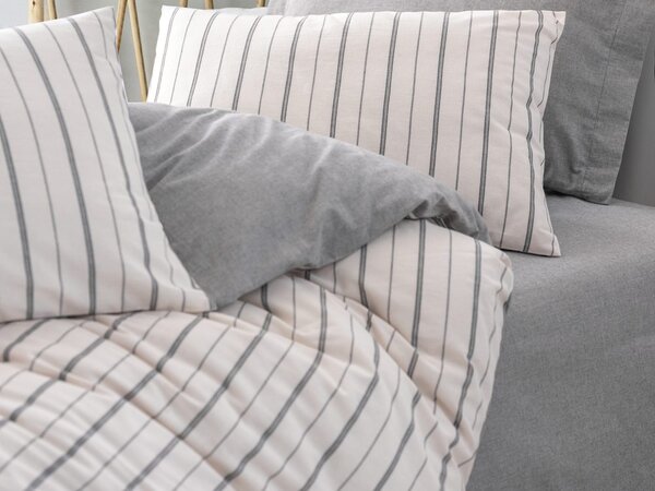 Cottonbox povlečení Natureforce Lane Grey - 140x200 / 70x90 cm
