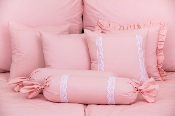 Bavlněné povlečení UNI pink - 1x 140/220 + 1x 70/90