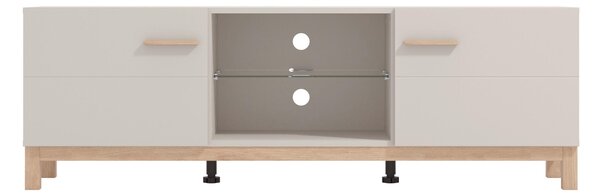 KOMODA POD TELEVIZI, kašmírová, dub artisan, 154/50,5/41,5 cm Hom`in - TV stolky & komody pod TV