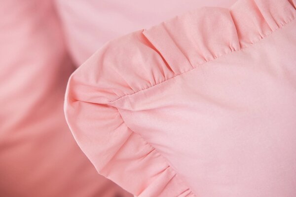 Bavlněné povlečení UNI pink - 1x 140/220 + 1x 70/90