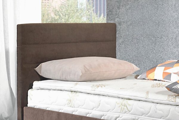 Postel boxspring s hlavovým čelem VENETO, s úložným prostorem