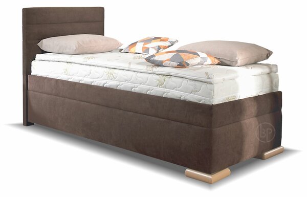 Postel boxspring s hlavovým čelem VENETO, s úložným prostorem