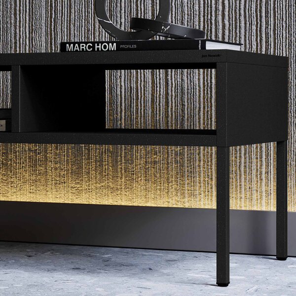 Konferenční stolek MATTEO 900 x 450 x 450 mm, černý
