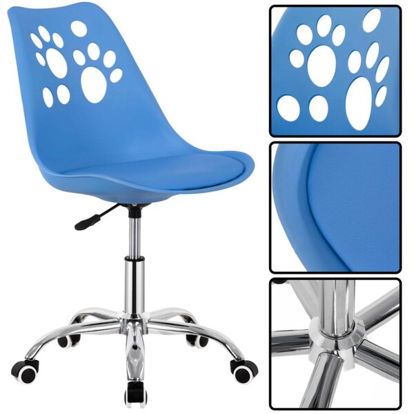 Dětská židle k psacímu stolu SPRINGOS PAWS HF0039 modrá