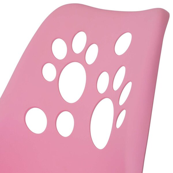 Dětská židle k psacímu stolu SPRINGOS PAWS HF0038 růžová