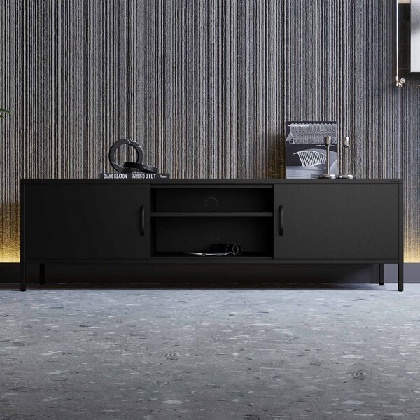 TV stolek XL ROSARIA 1700 x 400 x 500, černý