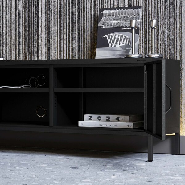 TV stolek XL ROSARIA 1700 x 400 x 500, černý