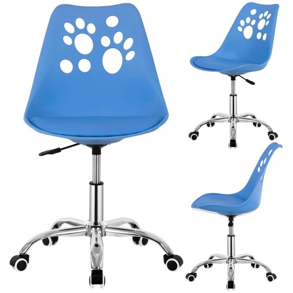 Dětská židle k psacímu stolu SPRINGOS PAWS HF0039 modrá