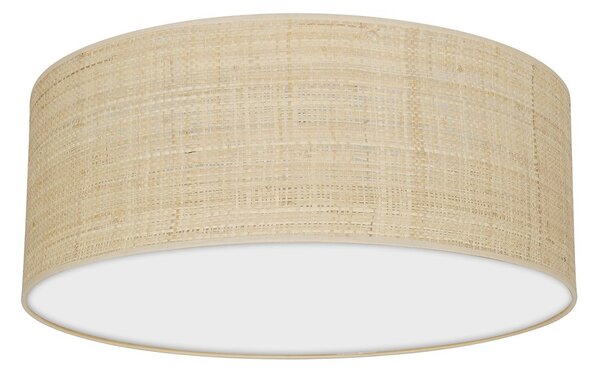 Stropní svítidlo Marshall, 1x ratanové stínítko, (bílé plexisklo), (fi 40cm)