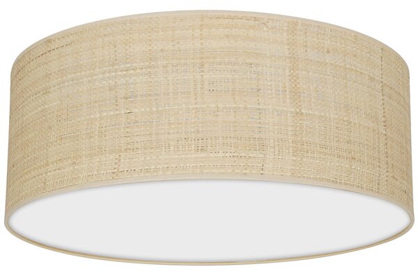 Stropní svítidlo Marshall, 1x ratanové stínítko, (bílé plexisklo), (fi 40cm)