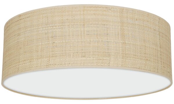 Stropní svítidlo Marshall, 1x ratanové stínítko, (bílé plexisklo), (fi 50cm)