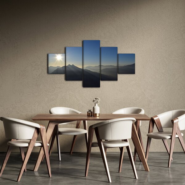 Obraz - Nad vrcholky hor (125x70 cm)