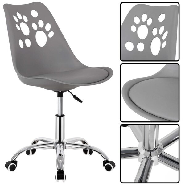 Dětská židle k psacímu stolu SPRINGOS PAWS HF0041 šedá