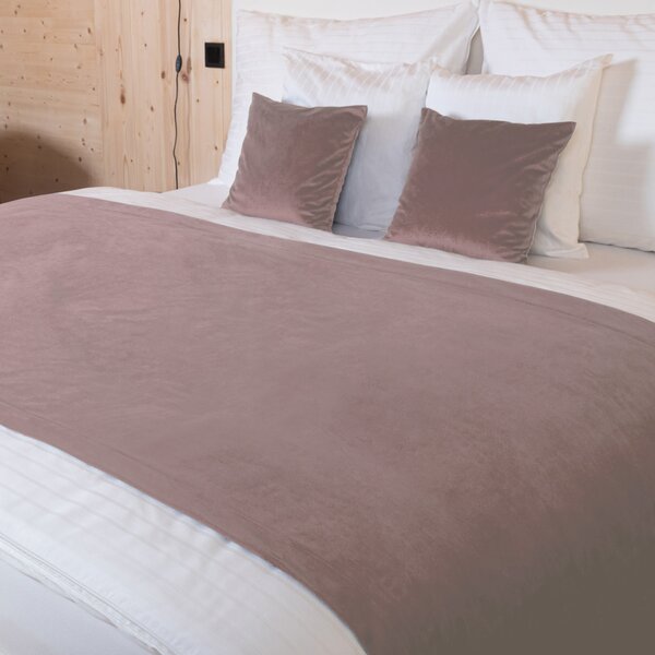Biante Sametový přehoz na postel Velvet Premium SVP-002 Starorůžový 140x200 cm