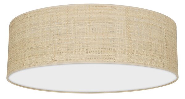 EUlight Stropní svítidlo Marshall Round, 1x ratanové stínítko, (bílé plexisklo), (fi 60 cm)