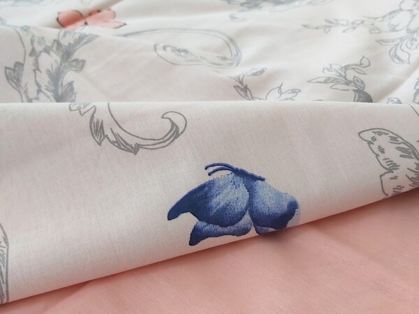 Cottonbox povlečení 100% bavlněné renforcé Cathi salmon - 140x220 / 70x90 cm