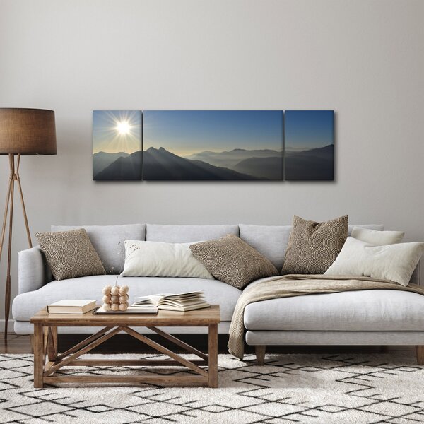 Obraz - Nad vrcholky hor (170x50 cm)