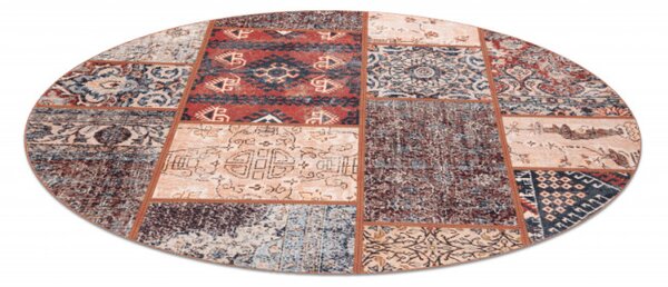 Koberec ANTIKA Ancient Rust patchwork terakota