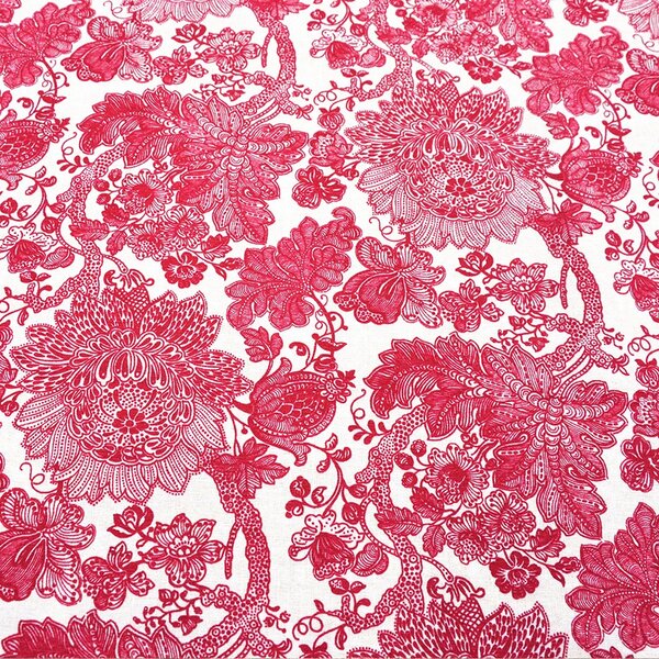 Metráž dekorační látka - Bavlna Granada červená