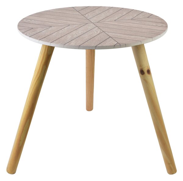 Mondex Odkládací stolek Lammy 40 cm béžový