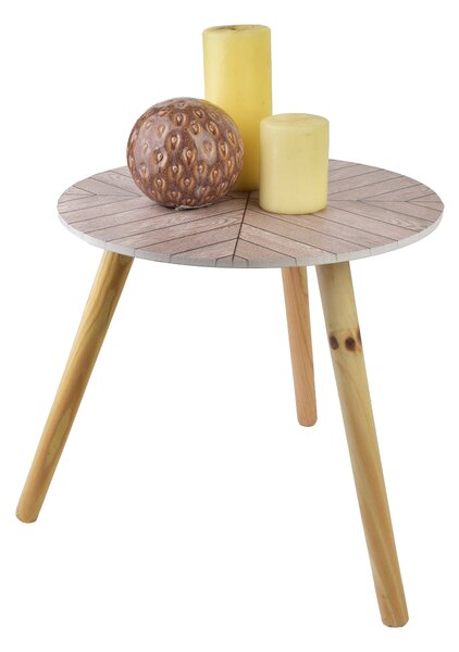 Mondex Odkládací stolek Lammy 40 cm béžový
