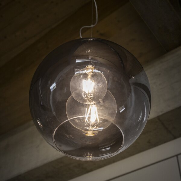 Ideal Lux Závěsné svítidlo NEMO SP1 ø 40 cm Barva: Kouřová