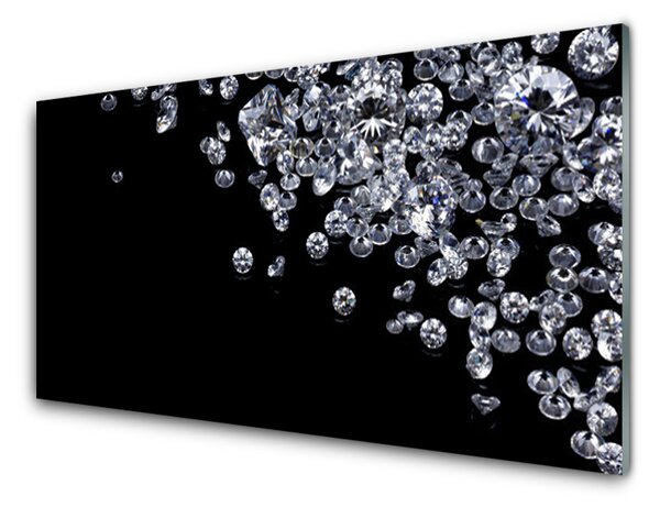 Kuchyňský skleněný panel Diamanty Umění 100x50 cm