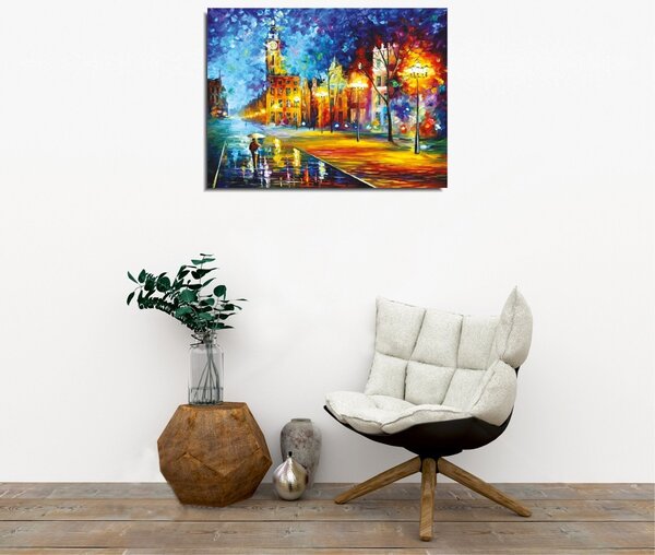 Wallity Obraz CLASSIFA 30x40 cm modrý/žlutý
