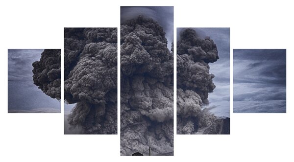 Obraz - Sopečná erupce (125x70 cm)