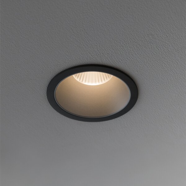 Ideal Lux Stropní vestavné bodové svítidlo LED GAME ROUND Barva: Černá, Teplota světla: 4000K - denní bílá, Barva materiálu: černá