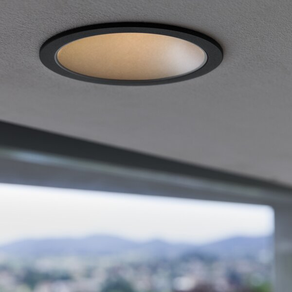 Ideal Lux Stropní vestavné bodové svítidlo LED GAME ROUND Barva: Černá, Teplota světla: 4000K - denní bílá, Barva materiálu: černá