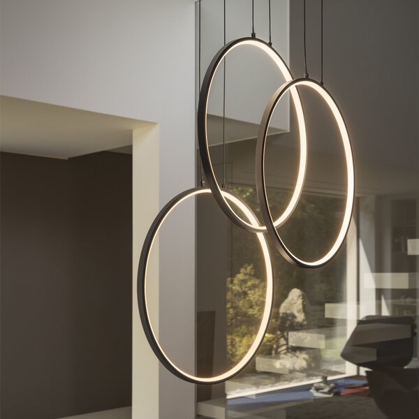 Ideal Lux Závěsné svítidlo Frame sp cerchio Barva: Černá