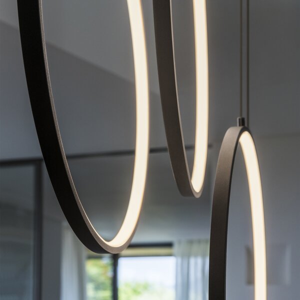 Ideal Lux Závěsné svítidlo Frame sp cerchio Barva: Černá