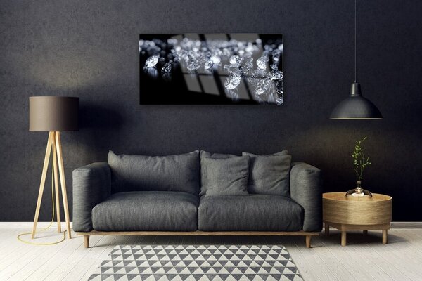 Obraz na skle Diamanty Umění 100x50 cm 2 Přívěsky